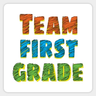 team first grade Sticker